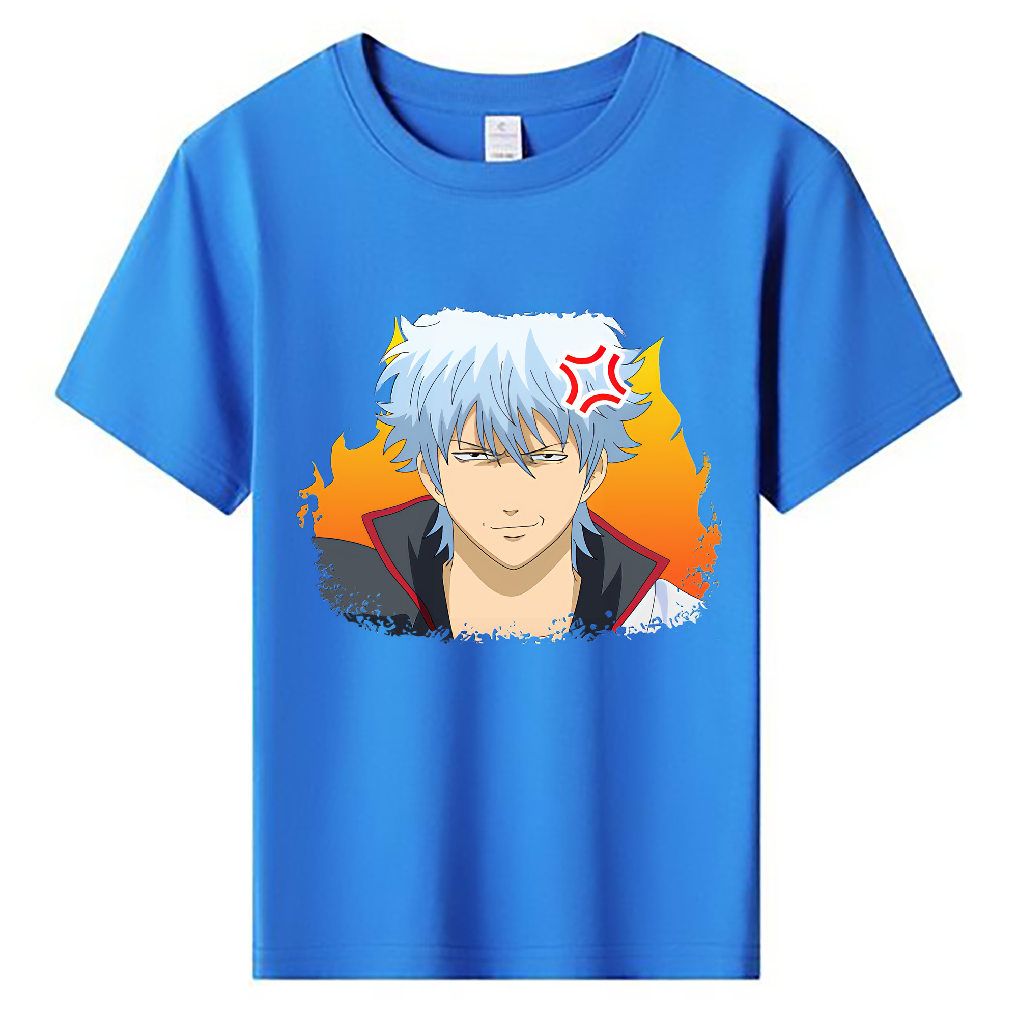 （画像用） ぎんたま 坂田銀時（さかたぎんとき） 神楽 志村新八（しむら しんぱち） GINTAMA Sakata Gintoki Kagura Shimura Shinpachi 綿100％キッズTシャツ（フロントプリント）